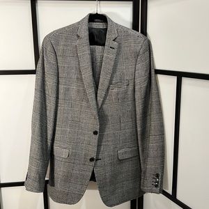 3-piece Wool + Polyester Blend Suit